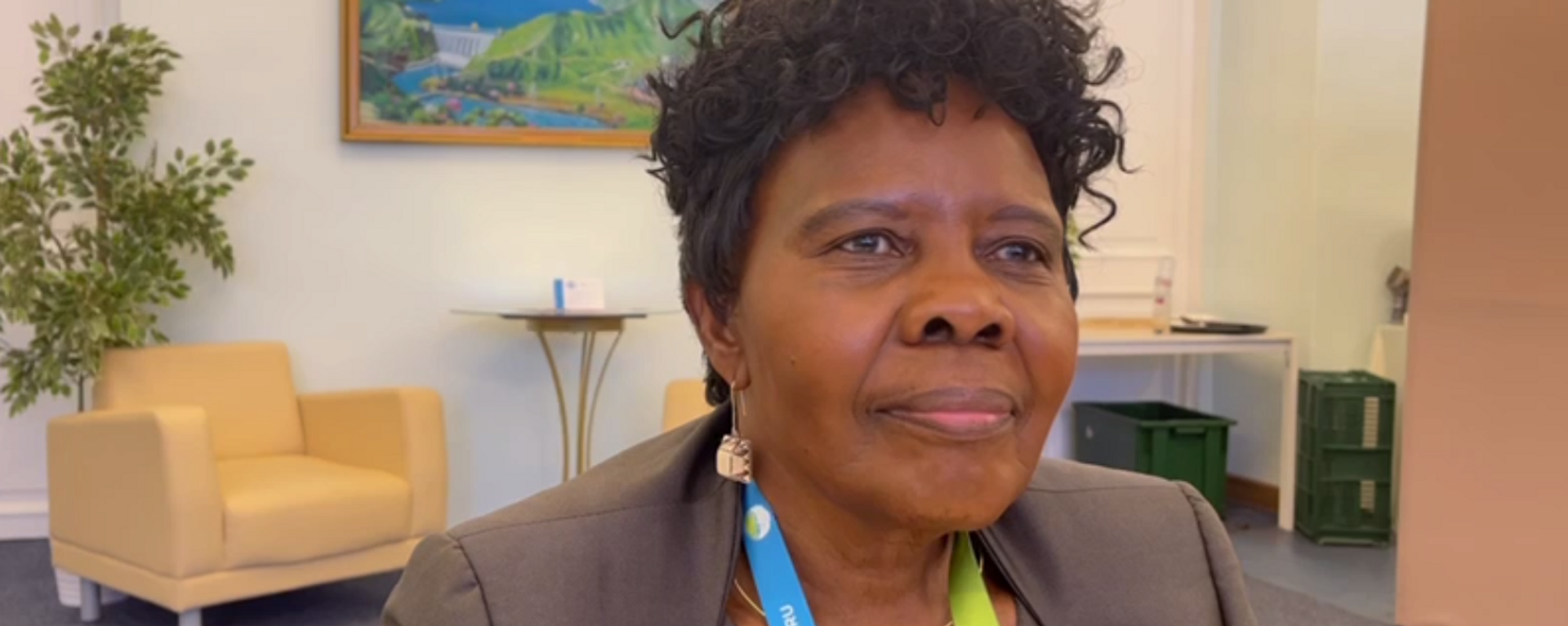 Loide Kasingo, Deputy Speaker of the National Assembly of Namibia, speaks to a Sputnik Africa correspondent on the sidelines of the IV Eurasian Women's Forum in St. Petersburg, Russia, on September 19, 2024. - Sputnik Africa, 1920, 19.09.2024