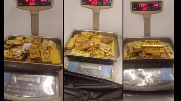 Libya's Internal Security Agency intercepted an attempt to smuggle 100 kilograms of gold and 1.5 million euros at Misrata International Airport. - Sputnik Africa