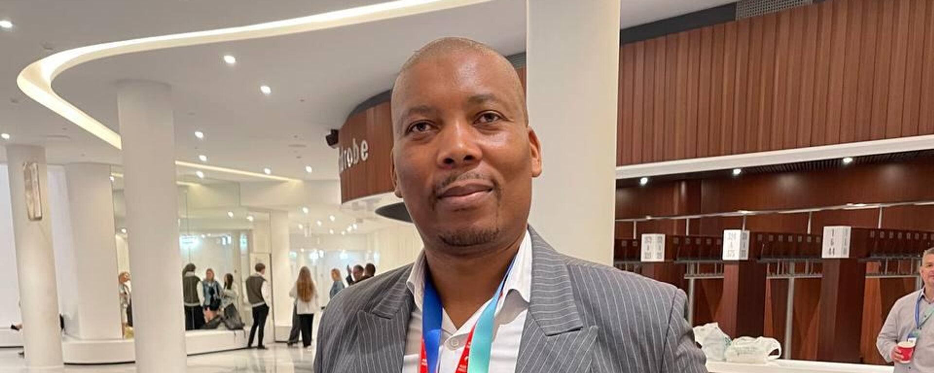 Sthembiso Elton Nkomo, director of Abalandi Holdings, a South African company, at the BRICS Urban Future Forum. - Sputnik Africa, 1920, 23.09.2024