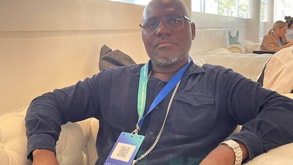 Ruben Francisco, IT Manager at the Namibia Training Authority, attending the BRICS Urban Future Forum in Moscow. - Sputnik Africa