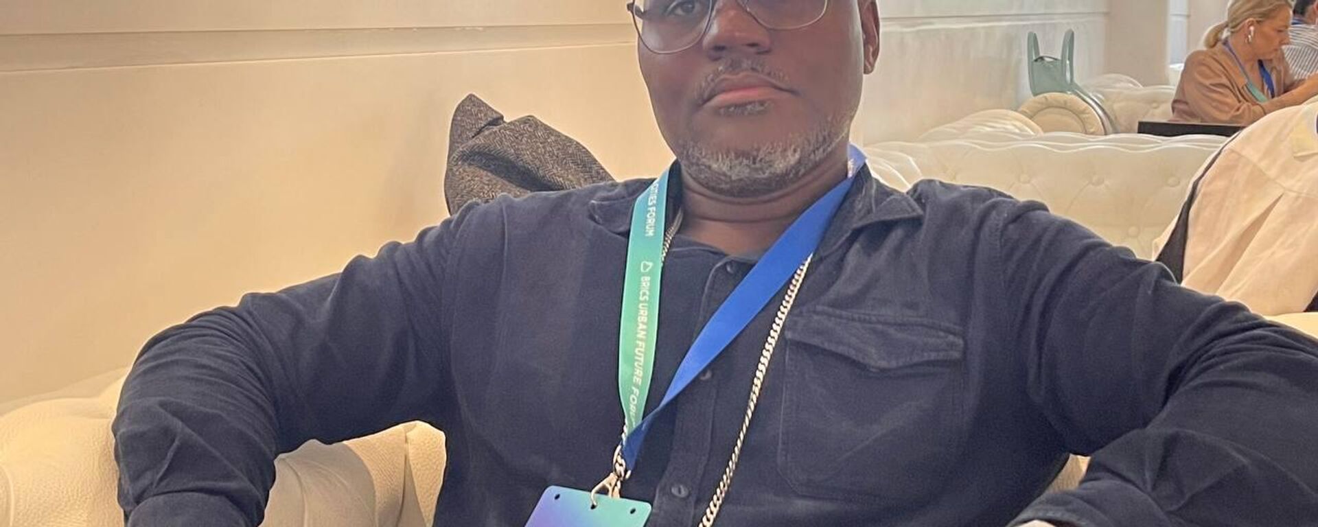 Ruben Francisco, IT Manager at the Namibia Training Authority, attending the BRICS Urban Future Forum in Moscow. - Sputnik Africa, 1920, 24.09.2024