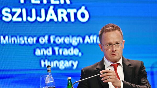 Hungarian Foreign Minister Peter Szijjarto took part in the International Forum Yerevan Dialogue - Sputnik Africa