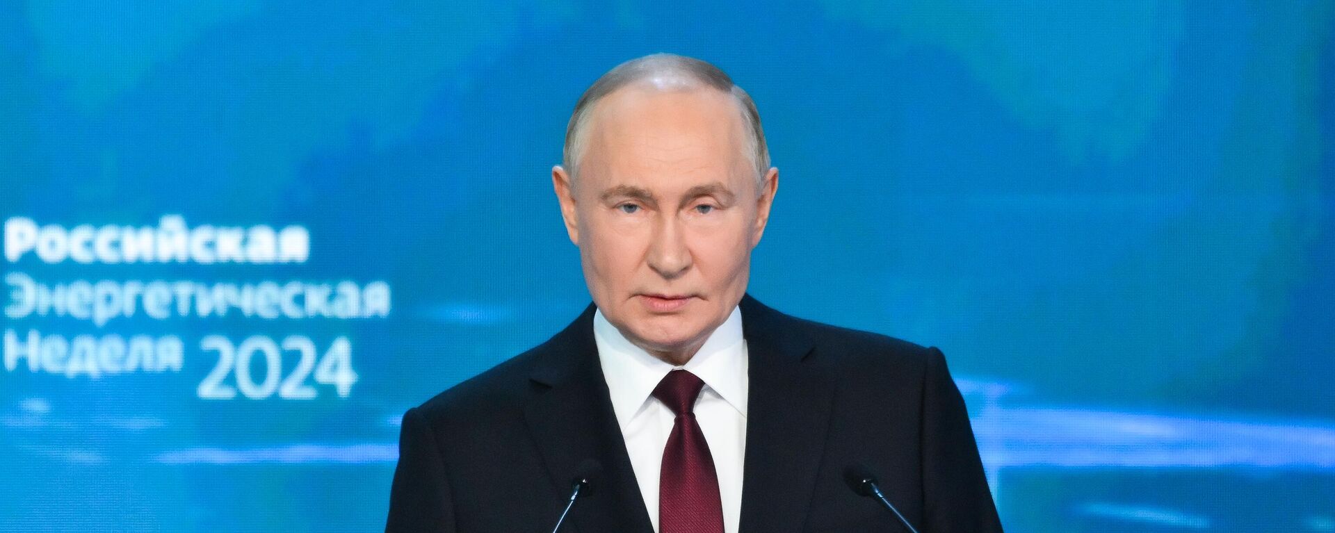 Russian President Vladimir Putin took part in the 7th international forum Russian Energy Week - Sputnik Africa, 1920, 26.09.2024