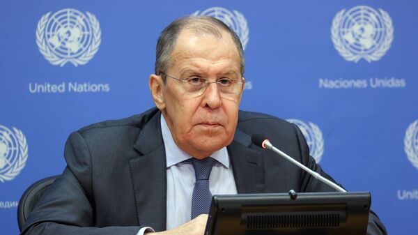 Conférence de presse de Sergueï Lavrov à New York - Sputnik Afrique