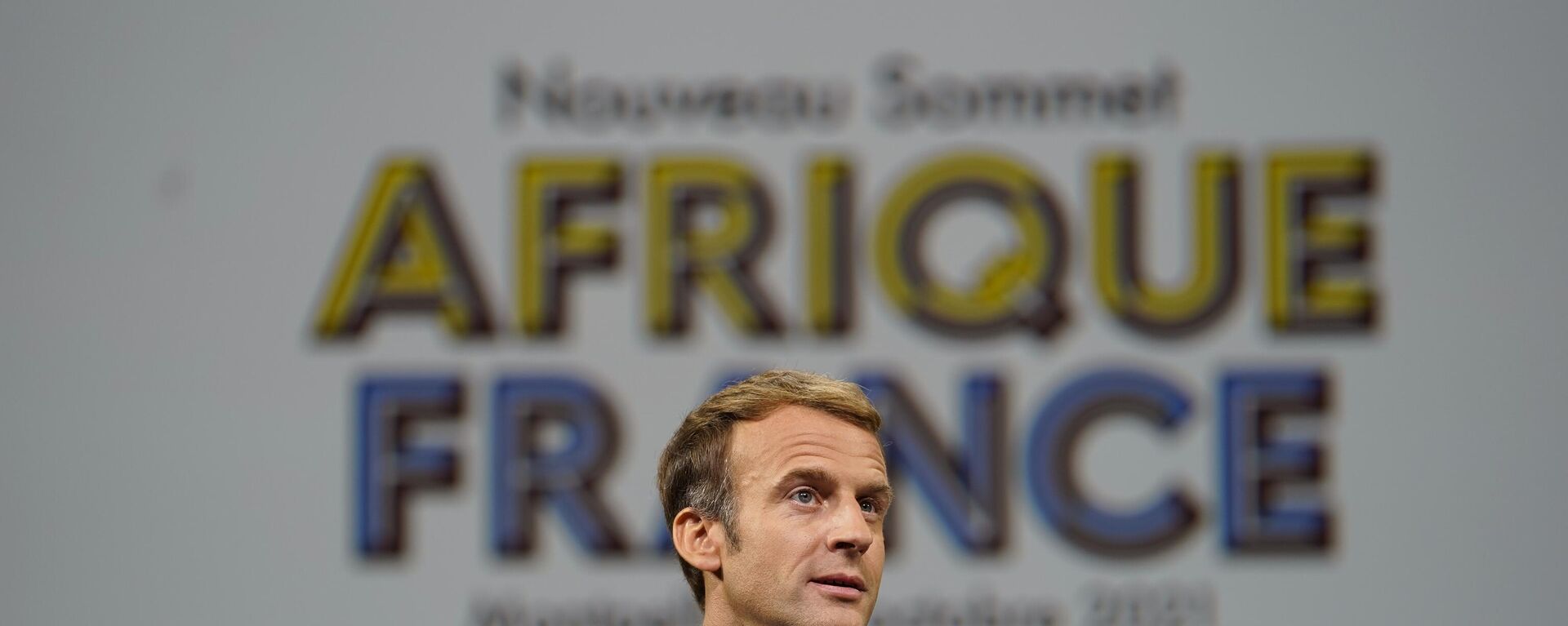 France's President Emmanuel Macron delivers a speech during the New Africa-France 2021 Summit, in Montpellier, southern France, Friday Oct. 8, 2021.  - Sputnik Africa, 1920, 29.09.2024