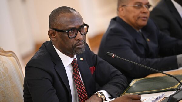 Malian Foreign Minister Abdoulaye Diop at a meeting with Russian Foreign Minister Sergei Lavrov at the Reception House of the Russian Foreign Ministry in Moscow. - Sputnik Africa