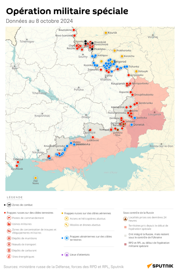 Opération militaire spéciale russe, données au 8 octobre 2024 - Sputnik Afrique