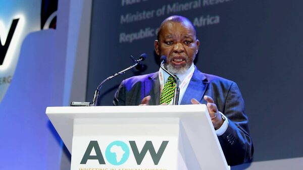 South African Minister of Mineral Resources and Energy Gwede Mantashe at the Investing in African Energy Conference, Africa Oil Week - Sputnik Africa