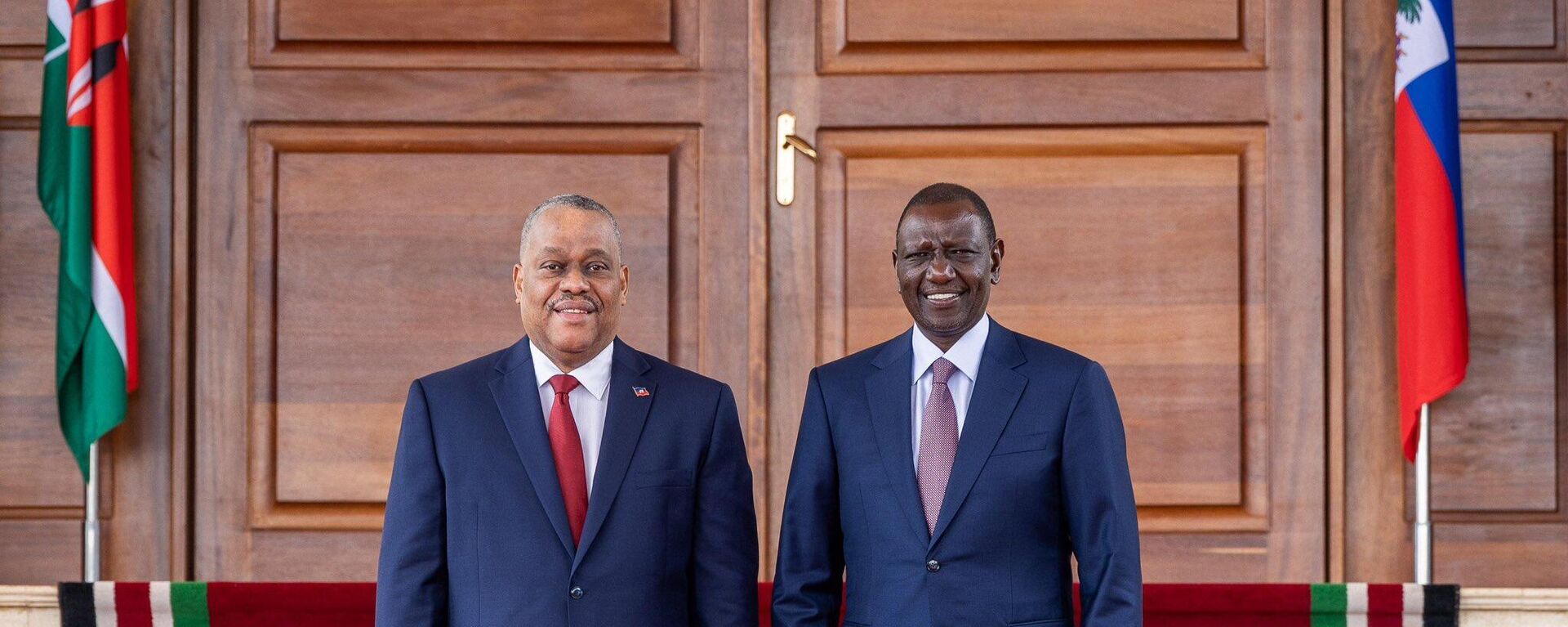 Kenyan President William Ruto at a joint media briefing with Prime Minister of Haiti Garry Conille, State House, Nairobi. - Sputnik Africa, 1920, 12.10.2024