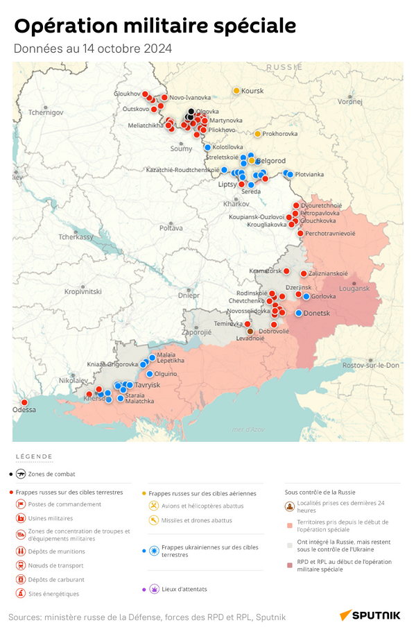 Opération militaire spéciale russe, données au 14 octobre 2024 - Sputnik Afrique