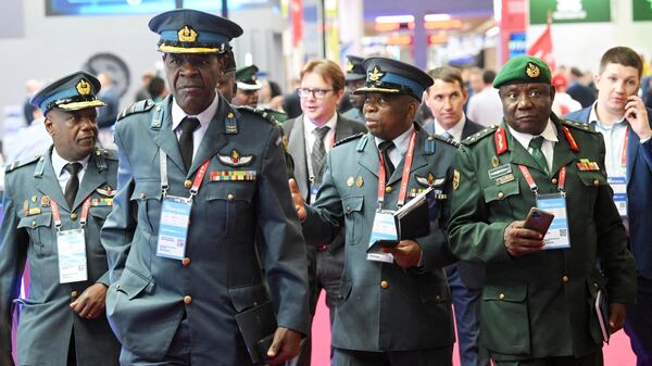 Zimbabwean Armed Forces servicemen at the Army-2024 International Military-Technical Forum at the Patriot Exhibition and Convention Center in Russia - Sputnik Africa