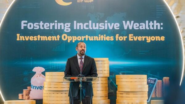 Ethiopian PM Abiy Ahmed delivered a speech at the ceremony of launching share sales of Ethio Telecom - Sputnik Africa