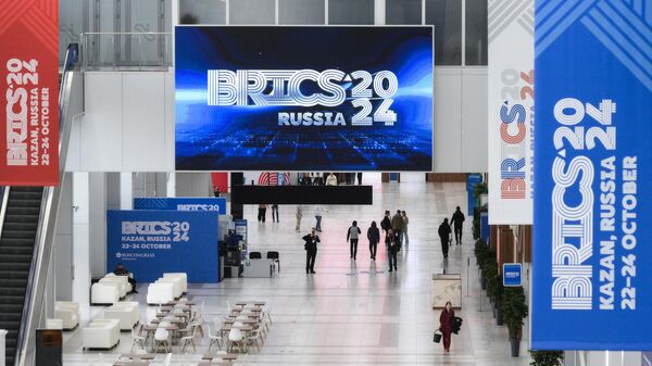 Preparations for the XVI BRICS Summit in Kazan. Kazan Expo Complex. The XVI BRICS Summit will be held in Kazan on October 22-24. - Sputnik Africa