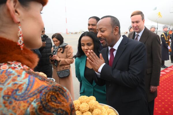 Ethiopian Prime Minister Abiy Ahmed Ali arrives for the BRICS Summit. - Sputnik Africa