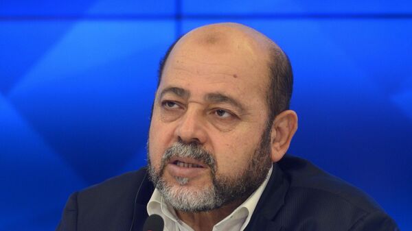 Hamas Deputy Head Musa Abu Marzouk in Moscow in 2017 - Sputnik Africa