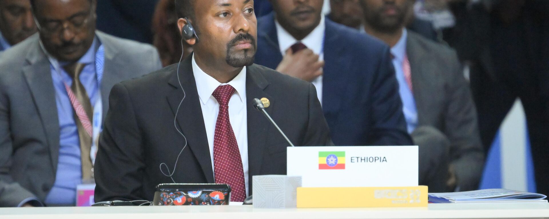 Ethiopian Prime Minister Abiy Ahmed Ali at the expanded BRICS Heads of Delegations meeting on the sidelines of the 16th BRICS summit in Kazan - Sputnik Africa, 1920, 23.10.2024