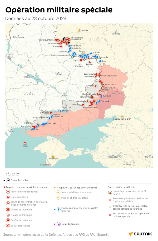 Opération militaire spéciale russe, données au 23 octobre 2024 - Sputnik Afrique