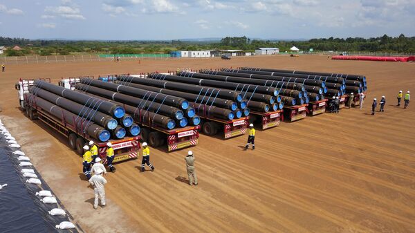 EACOP receives delivery of the first batch of coated line pipe for construction in Uganda - Sputnik Africa