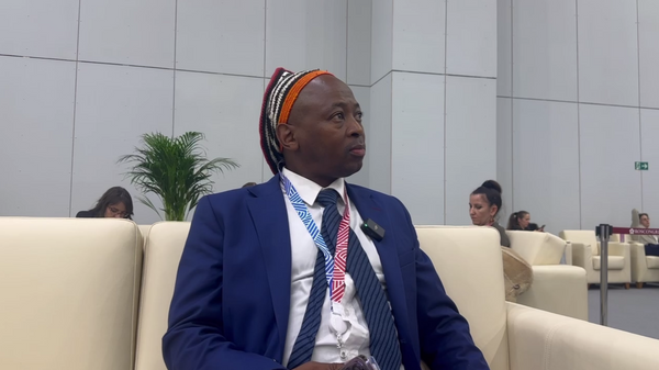 Ayanda Holo, President of BRICS Africa Channel, on the sidelines of the BRICS Summit in Kazan. - Sputnik Africa