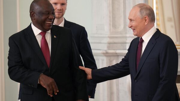 Conversation between Russian President V. Putin and South African President S. Ramaphosa - Sputnik Afrique