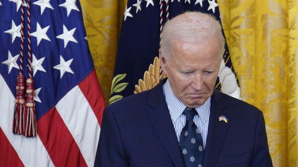 US President Joe Biden during a speech on gun violence in the United States. - Sputnik Africa