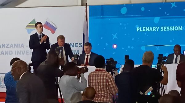 Maksim Reshetnikov, Russian minister of economic development, at the Tanzania – Russia Business and Investment Forum - Sputnik Africa