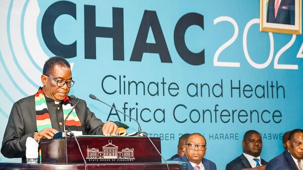 President of Zimbabwe at the Climate & Health Africa Conference in Harare - Sputnik Africa