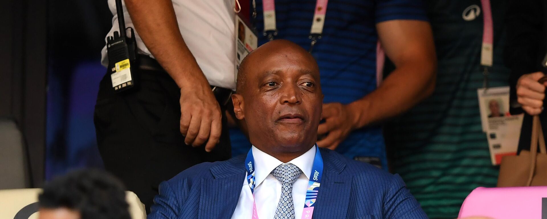 South Africa billionaire Patrice Motsepe, President of CAF, attends the Men's semifinal match between Morocco and Spain during the Olympic Games Paris 2024 at Stade de Marseille on August 05, 2024 in Marseille, France.  - Sputnik Africa, 1920, 03.11.2024