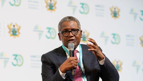 Mr. Aliko Dangote, Chairman and CEO, Dangote Group speaks at the African Export-Import Bank (Afreximbank) Annual Meeting on June 18, 2023 at the Accra International Conference Center in Accra, Ghana. - Sputnik Africa