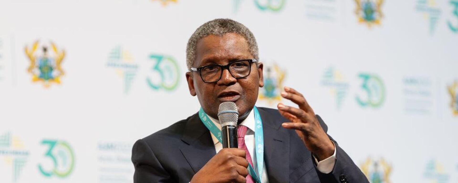 Mr. Aliko Dangote, Chairman and CEO, Dangote Group speaks at the African Export-Import Bank (Afreximbank) Annual Meeting on June 18, 2023 at the Accra International Conference Center in Accra, Ghana. - Sputnik Africa, 1920, 04.11.2024