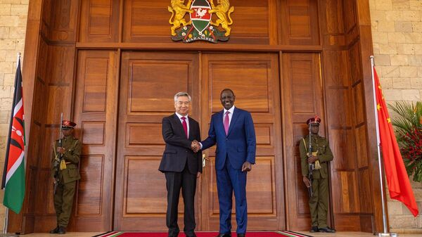 Li Xi,  Kenyan President William Ruto, at Nairobi State House on Monday. - Sputnik Africa