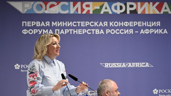 Russian Foreign Ministry's spokeswoman Maria Zakharova at the Russia-Africa Ministerial Conference in Sochi - Sputnik Africa