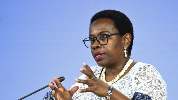 African Union Commission vice-chairperson Monique Nsanzabaganwa is speaking at the first Ministerial Conference of Russia-Africa Partnership Forum - Sputnik Africa