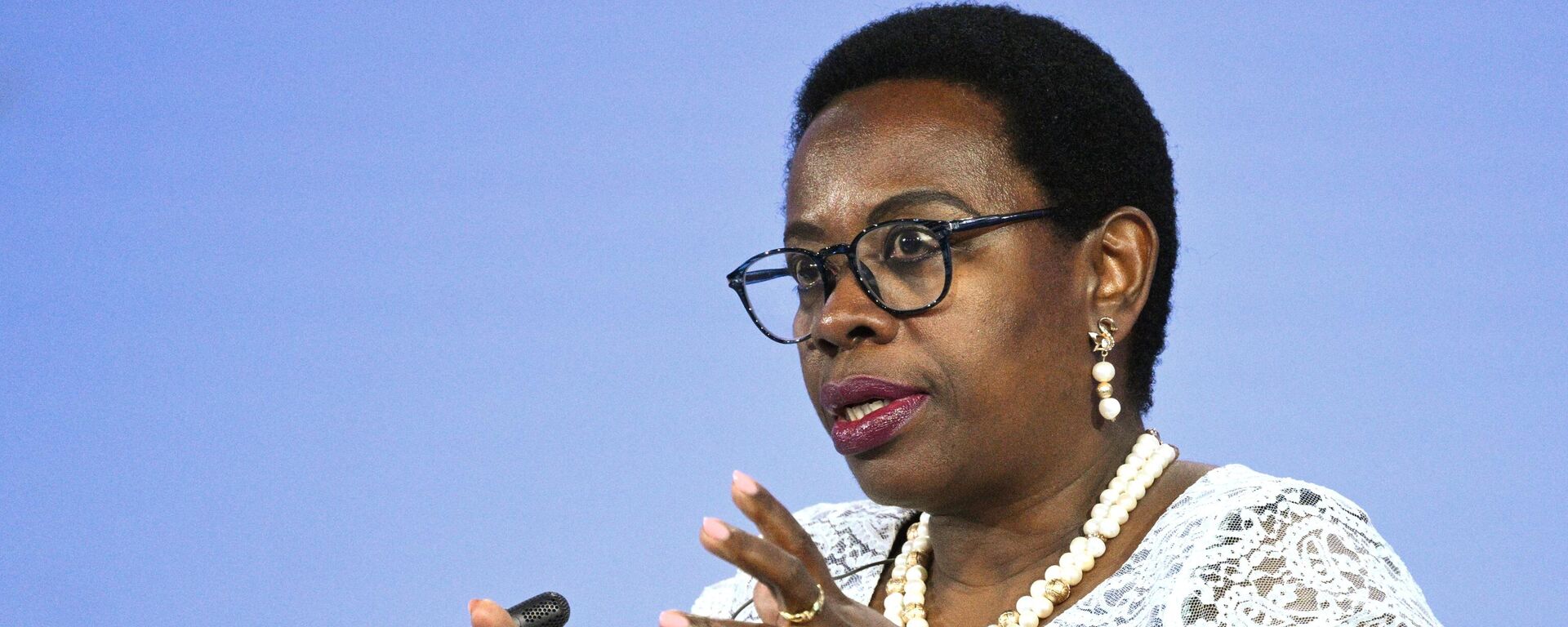 African Union Commission vice-chairperson Monique Nsanzabaganwa is speaking at the first Ministerial Conference of Russia-Africa Partnership Forum - Sputnik Africa, 1920, 11.11.2024