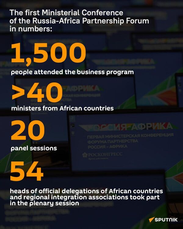 Russia-Africa Partnership Forum's Ministerial Conference in numbers - Sputnik Africa