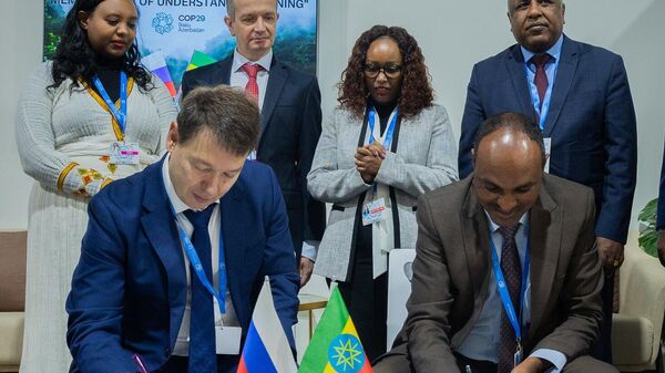 Ethiopia and Russia signed a Memorandum of Understanding at the 29th session of the UN Climate Change Conference in Baku. - Sputnik Africa