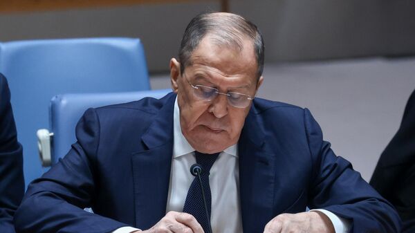 Russia's Foreign Minister Sergey Lavrov speaks during a meeting of the United Nations Security Council - Sputnik Africa