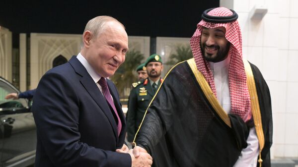 Vladimir Putin and Crown Prince Mohammed bin Salman - Sputnik Africa