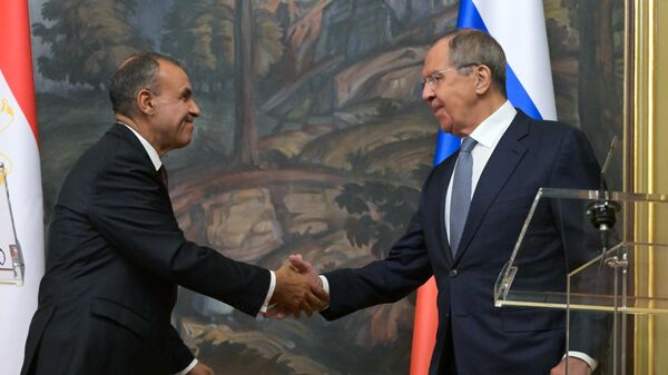 Talks between Russian and Egyptian Foreign Ministers Sergey Lavrov and Badr Abdelatty in Moscow, September 16, 2024 - Sputnik Africa