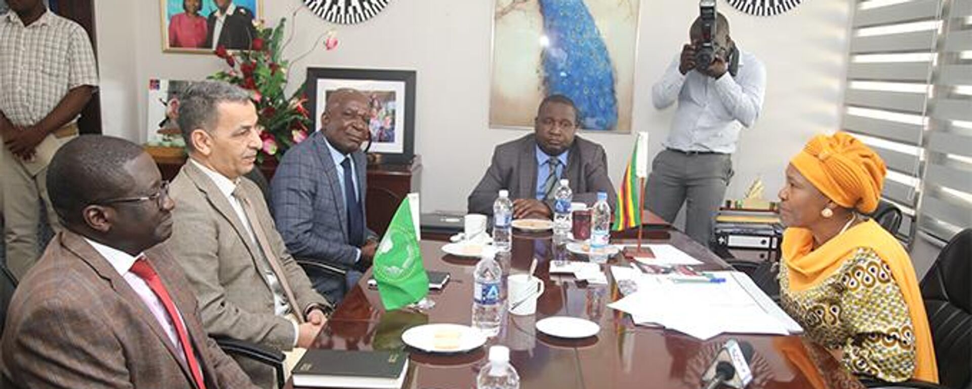 AU’s ambassador for Political Aairs, Peace and Security, Limam El Jalil met with Zimbabwean Defense Minister Oppah Muchinguri-Kashiri - Sputnik Africa, 1920, 22.11.2024