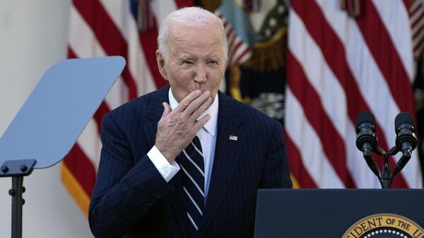 President Joe Biden after speaking in the Rose Garden of the White House in Washington, Thursday, Nov. 7, 2024.  - Sputnik Africa