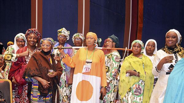 Women attend the Conference in Solidarity with the people of the Sahel in Niamey, Niger Wednesday, November 20, 2024  - Sputnik Africa