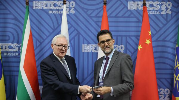 The Fifth BRICS Sherpas/Sous-Sherpas Meeting in Ekaterinburg. Sergey Ryabkov, Russian Deputy Foreign Minister and Sherpa in BRICS, and Eduardo Paes Saboia, Brazilian Secretary of Asia and the Pacific. - Sputnik Africa