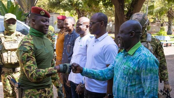 Le Président du Faso Ibrahim Traoré  est arrivé hier à Bobo-Dioulasso - Sputnik Afrique