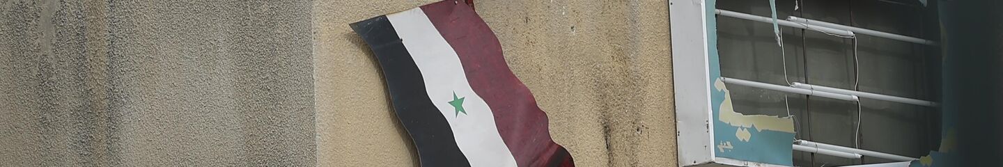 Syrian opposition fighters remove the Syrian government flag from an official building in Salamiyeh, east of Hama - Sputnik Africa