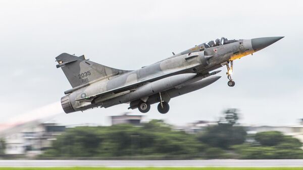 In this photo taken May 2022 released on Friday, May 27, 2022 by the Taiwan Ministry of National Defense, a French made Mirage fighter jet takes off from an airbase near Pingtung in Southern Taiwan. - Sputnik Africa