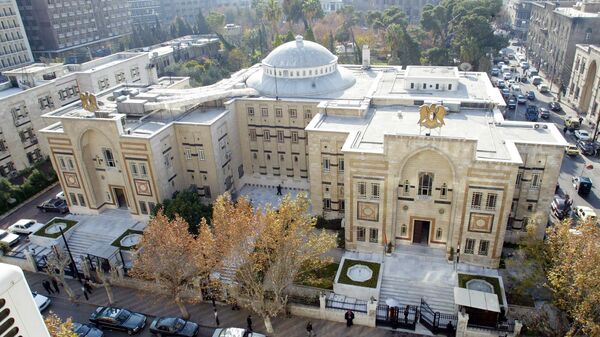 The Syrian parliament building in Damascus, Friday March 4, 2005,  where Syrian President Bashar Assad is expected to deliver a speech on Saturday, covering the deployment of Syrian troops in Lebanon. - Sputnik Africa