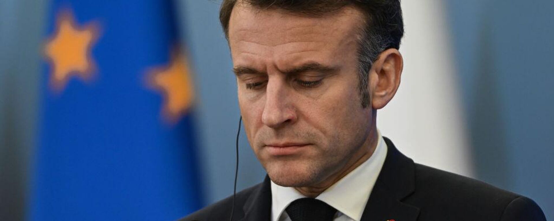 French President Emmanuel Macron during a joint press conference with Polish Prime Minister Donald Tusk at the Prime Minister's Office in Warsaw, Poland, on December 12, 2024. - Sputnik Africa, 1920, 12.12.2024