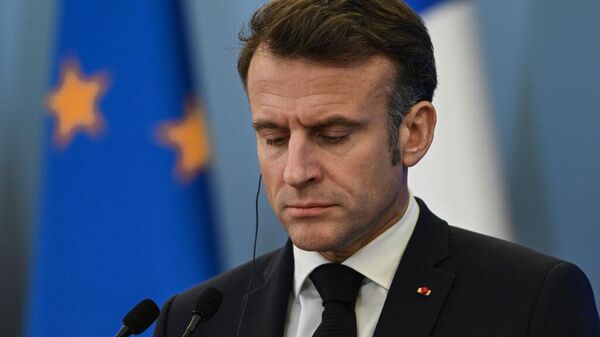 French President Emmanuel Macron during a joint press conference with Polish Prime Minister Donald Tusk at the Prime Minister's Office in Warsaw, Poland, on December 12, 2024. - Sputnik Africa