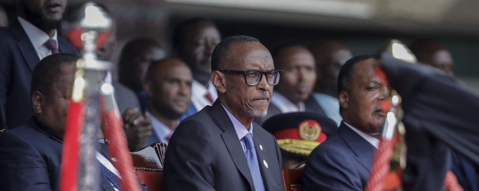 Rwanda's President Paul Kagame attends the swearing-in ceremony for Kenya's new president William Ruto, at Kasarani stadium in Nairobi, Kenya Tuesday, Sept. 13, 2022.  - Sputnik Africa, 1920, 14.12.2024